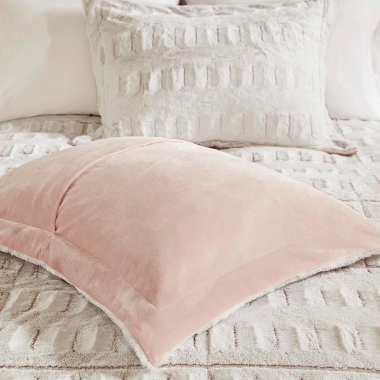 Madison Park Gia Back Print Long Fur Comforter Mini Set