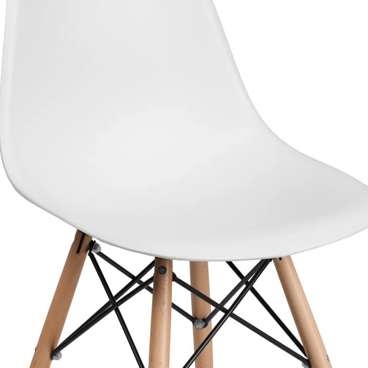 Chair with Wooden Legs for Versatile Kitchen, Dining Room, Living Room, Library or Desk Use (Set of 2)