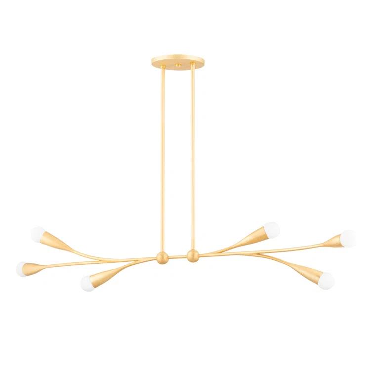 Elsa Linear Chandelier by Eny Lee Parker x Mitzi - Brass / 50"