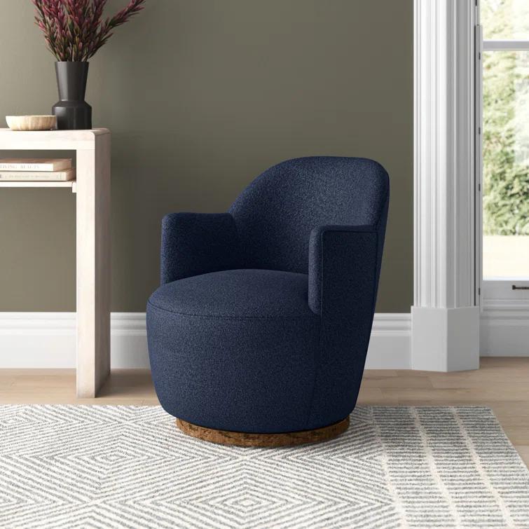 Margie Swivel Chair - Natural Boucle