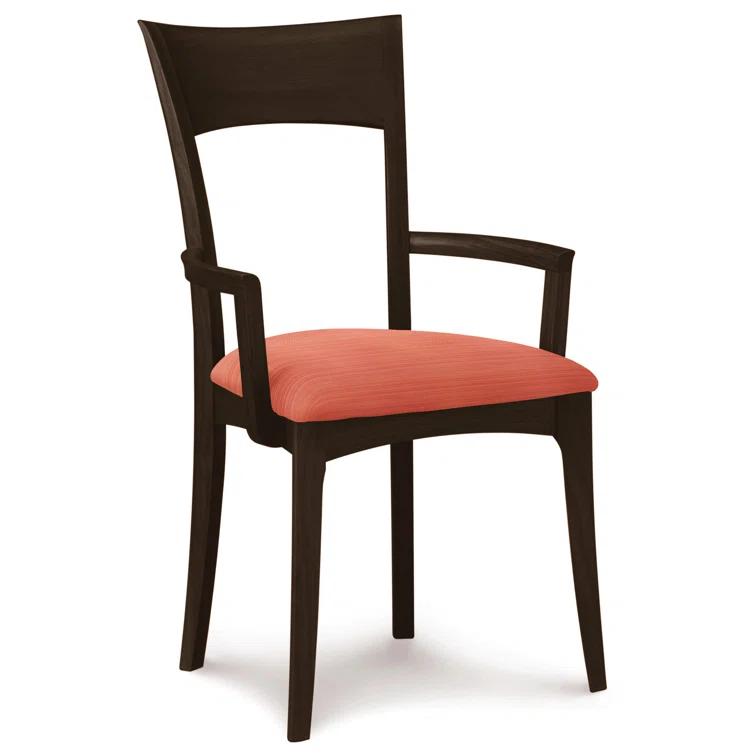 Ingrid 19.25'' H Upholstered Cherry Armchair