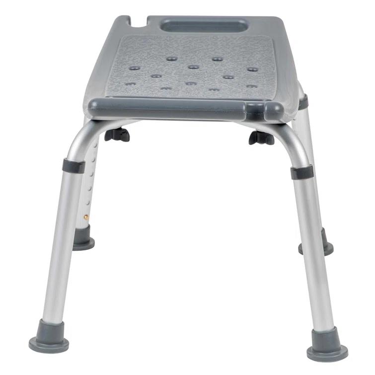 Hemsworth Tool-Free 300 Lb. Capacity, Adjustable Bath & Shower Chair w/ Non-slip Feet