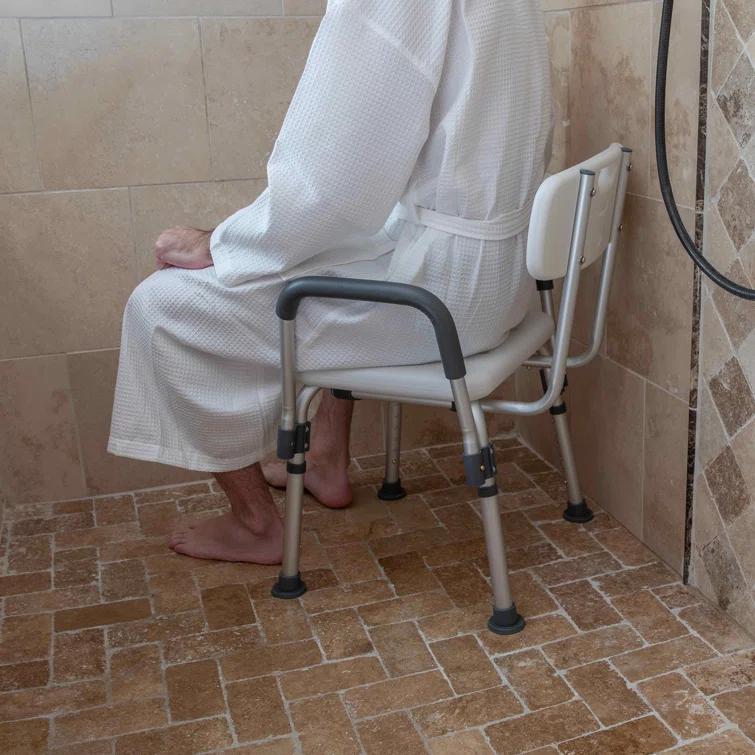 Joey 300 Lb. Capacity Adjustable Bath & Shower Chair with Depth Adjustable Back