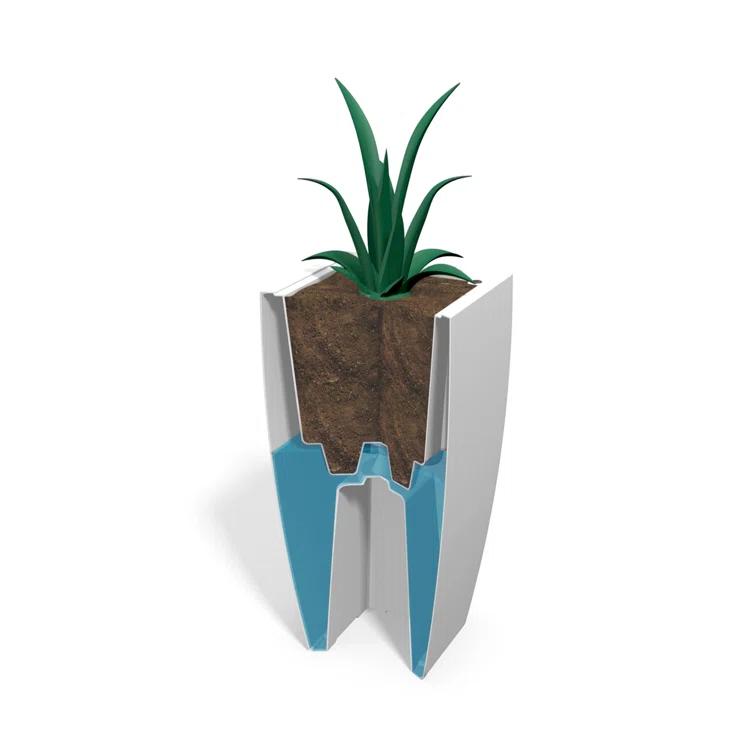 Mayne Inc. Vernamae  Resin Pot Planter With Water Reservoir
