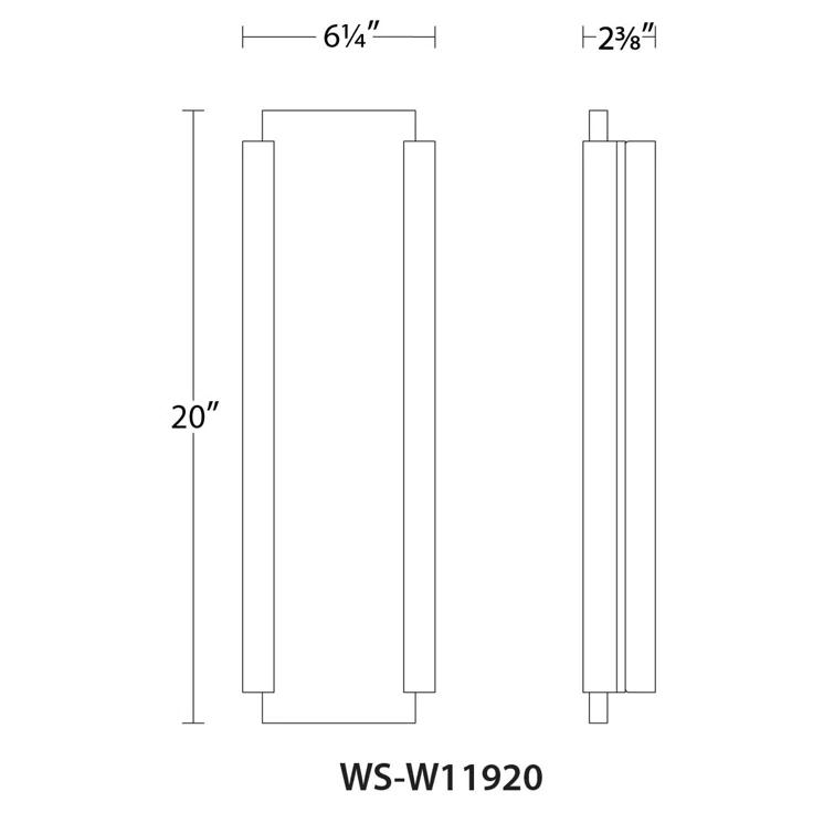 Fiction Dimmable LED Outdoor Wall Sconce