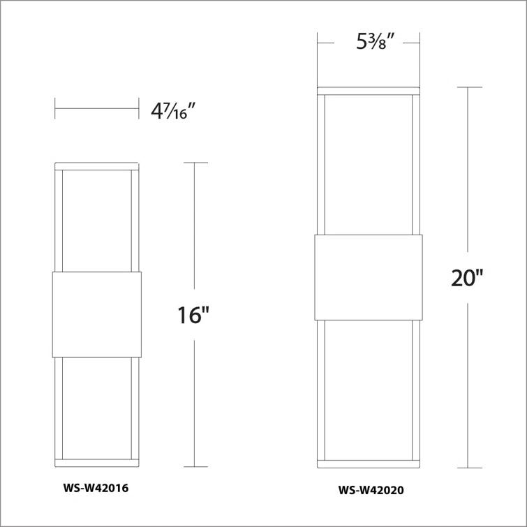 Caryll 2 - Light LED Outdoor Flush Mount