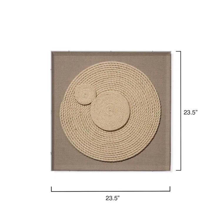 Jamie Young Company Handmade Farmhouse Abstract Wall Decor on Rope