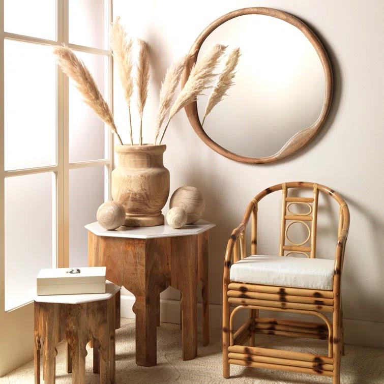 Malacca Upholstered Armchair