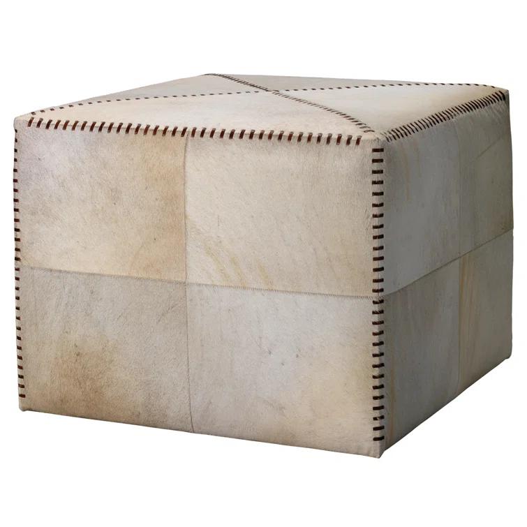 Jamie Young Company Leather Ottoman