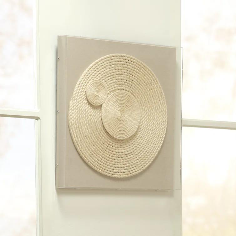 Jamie Young Company Handmade Farmhouse Abstract Wall Decor on Rope