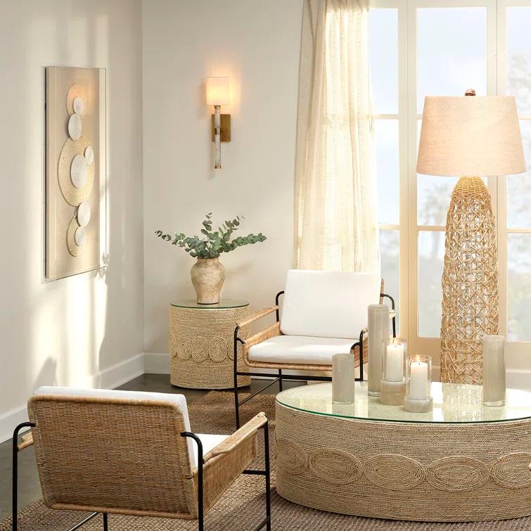Jamie Young Company Kauai 73.5'' Natural Traditional Floor Lamp