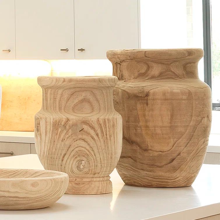 Joss & Main Texie Handmade Wood Table Vase