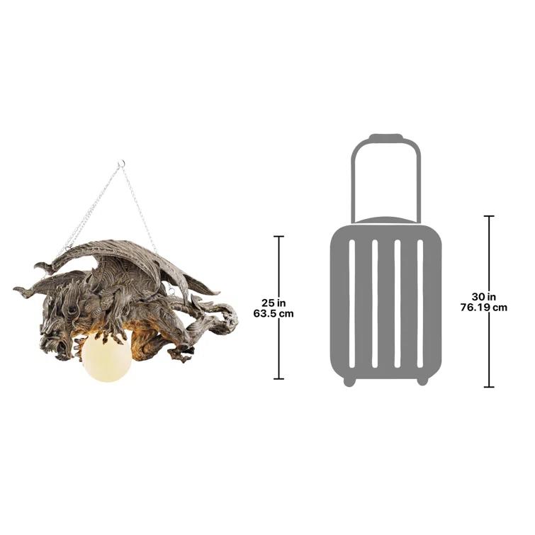 Nightfall Sculptural Gargoyle Pendant Chandelier