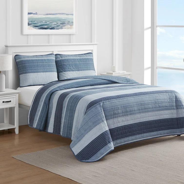 Nautica Ridgeport Cotton Reversible Quilt Set