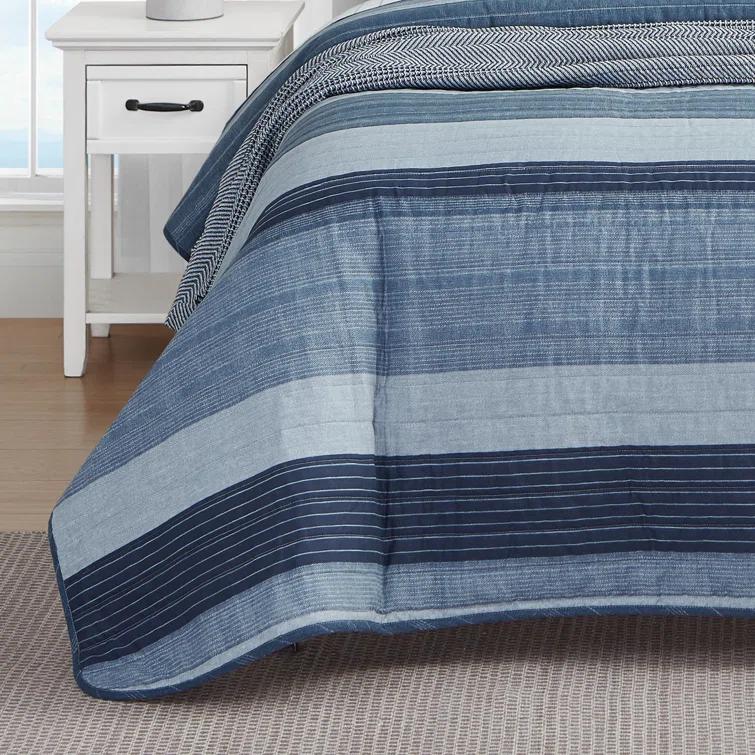 Nautica Ridgeport Cotton Reversible Quilt Set