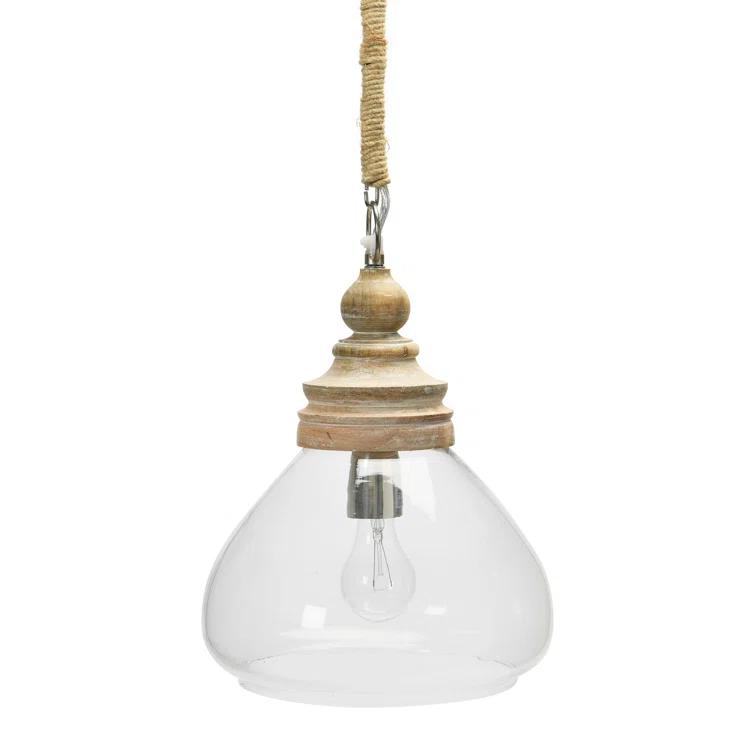 Bellantoni Distressed Mango Wood Ceiling Light
