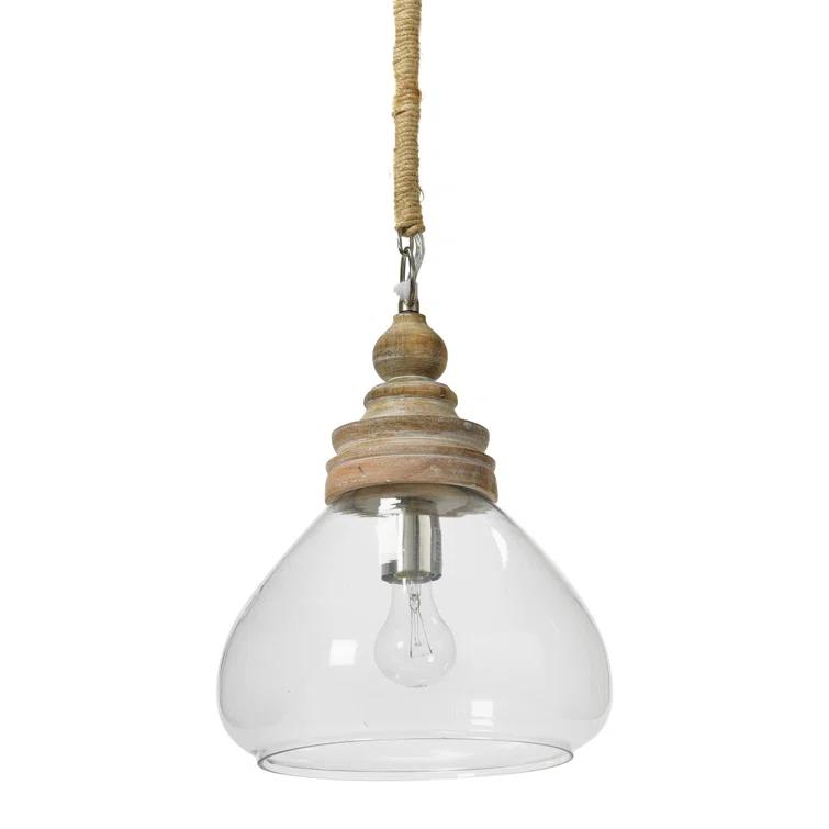 Bellantoni Distressed Mango Wood Ceiling Light