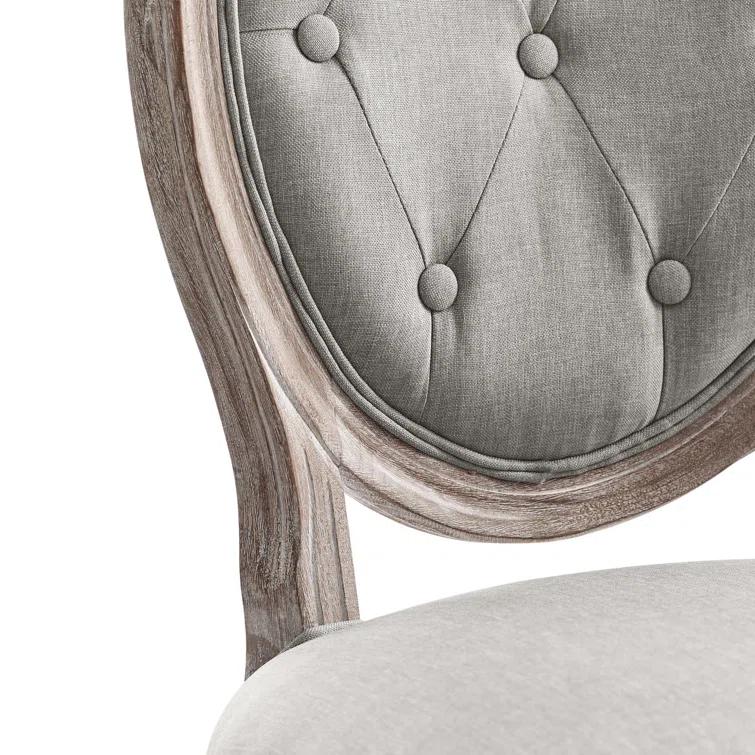 Modway Arise Vintage French Upholstered Fabric Dining Side Chair