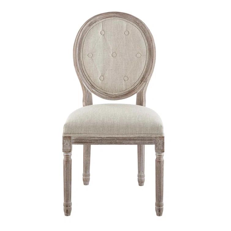Modway Arise Vintage French Upholstered Fabric Dining Side Chair