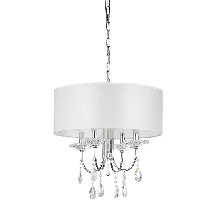 Bliss 4 - Light Dimmable Drum Chandelier
