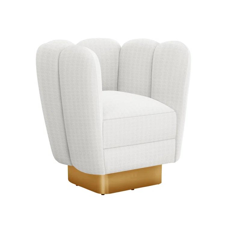 Gallery Upholstered Swivel Barrel Chair