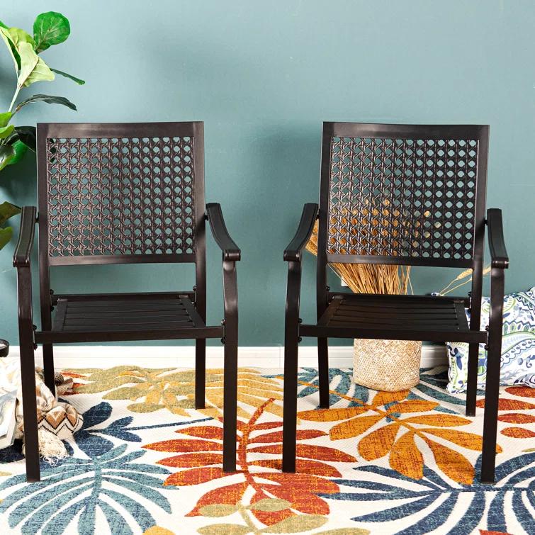 Argyri Stacking Patio Dining Chairs