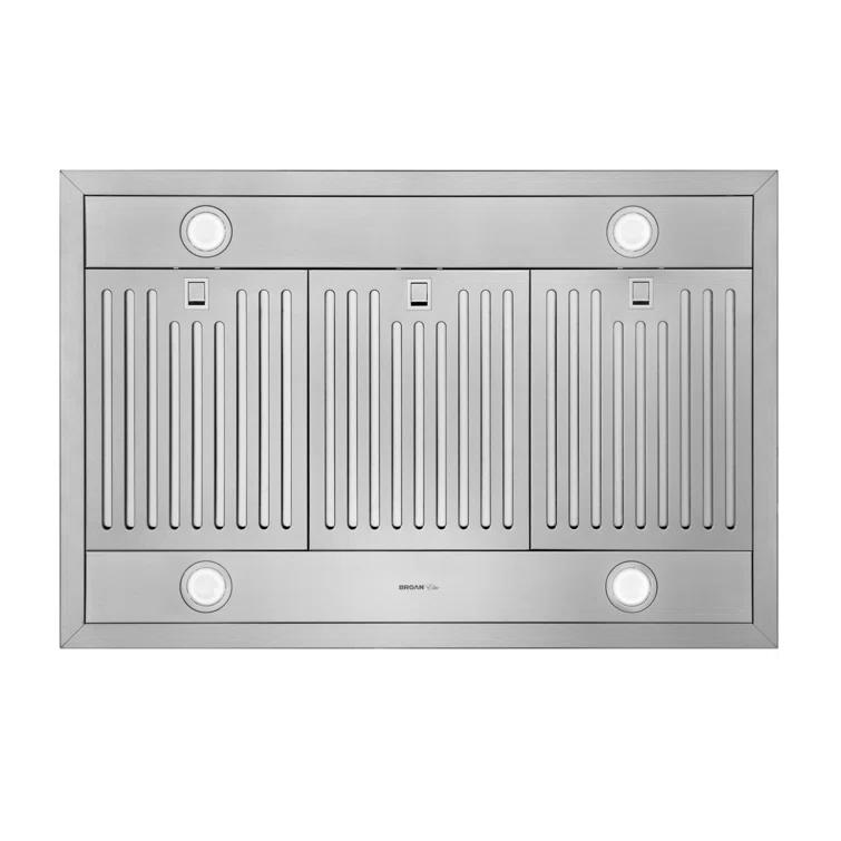 Broan NuTone 36" Stainless Steel 640 CFM Convertible Island Range Hood with Hybrid Baffle Filter
