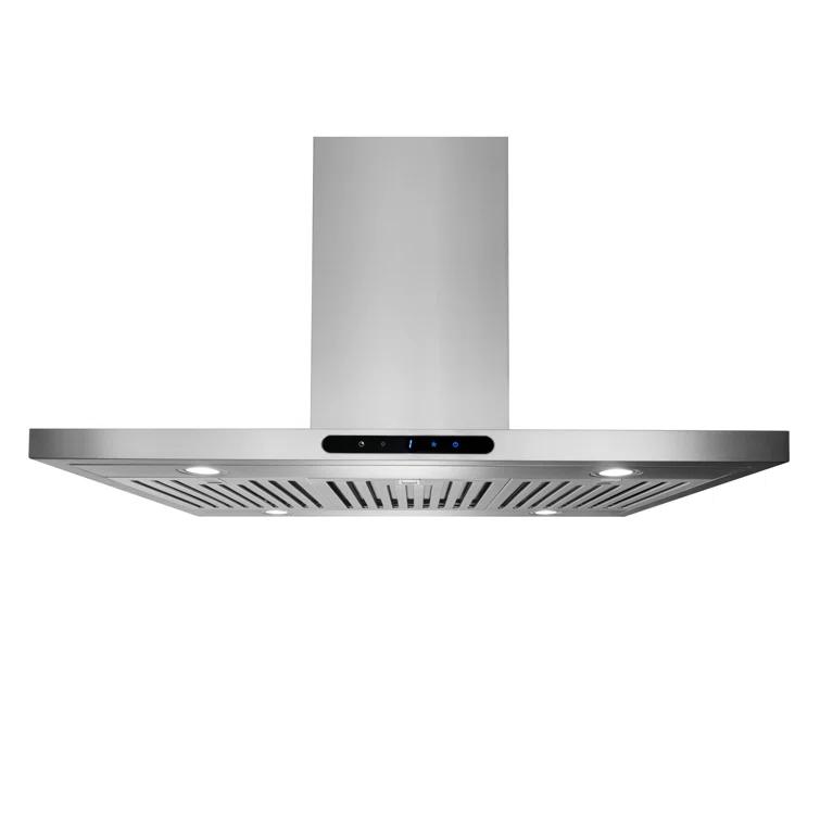 Broan NuTone 36" Stainless Steel 640 CFM Convertible Island Range Hood with Hybrid Baffle Filter