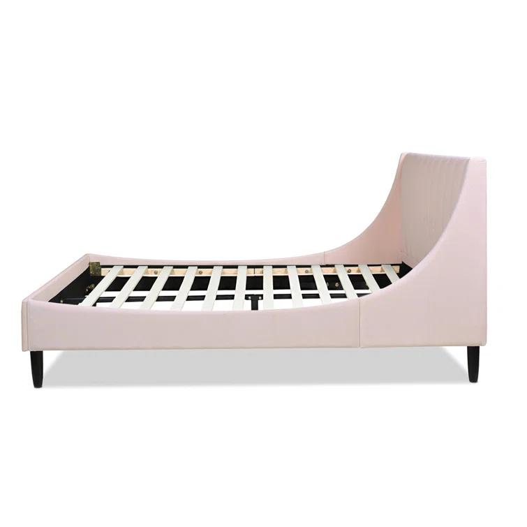 Afraa Upholstered Wingback Bed