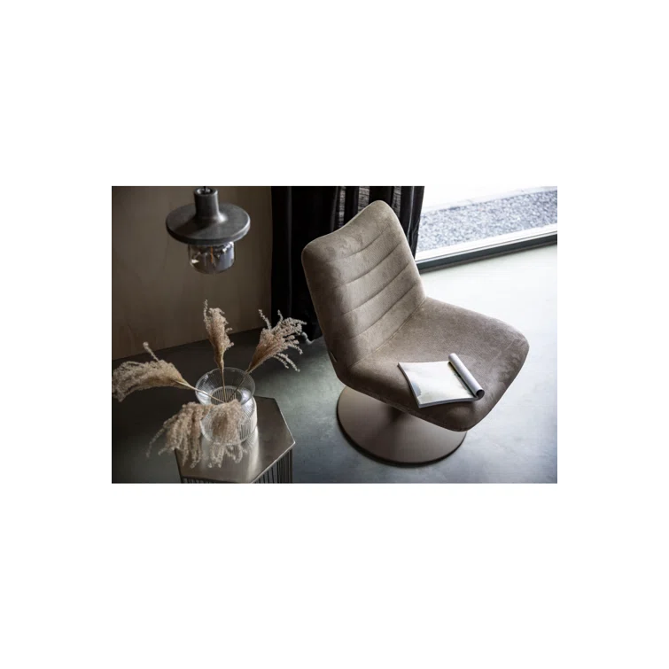 Bubba Upholstered Swivel Accent Chair