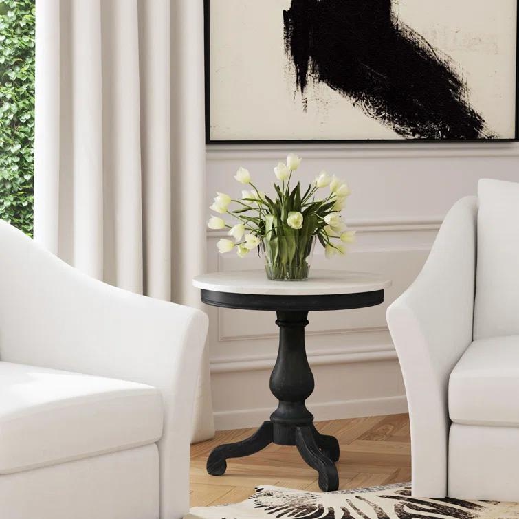 Aberdale End Table with Marble Top
