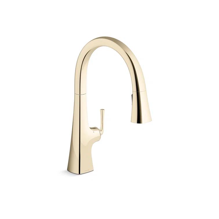 Graze Touchless Pull-Down Kitchen Sink Faucet With Three-Function Sprayhead