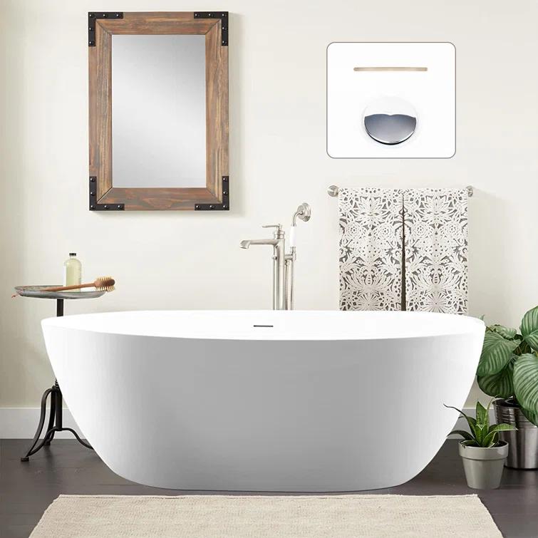 Freestanding Soaking Acrylic Bathtub