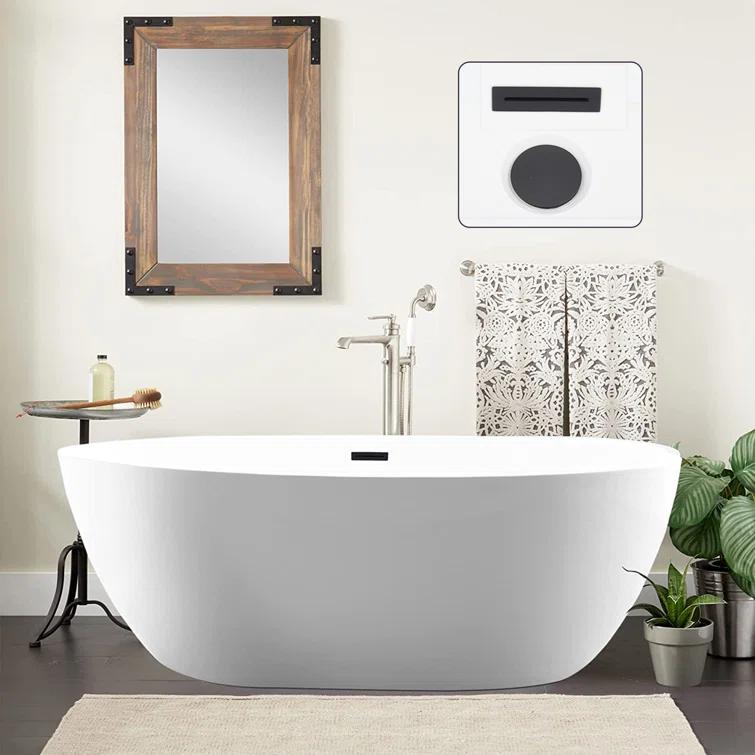 Freestanding Soaking Acrylic Bathtub