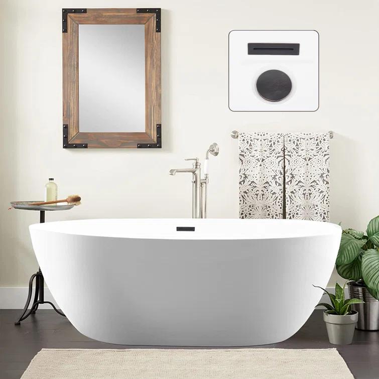 Freestanding Soaking Acrylic Bathtub