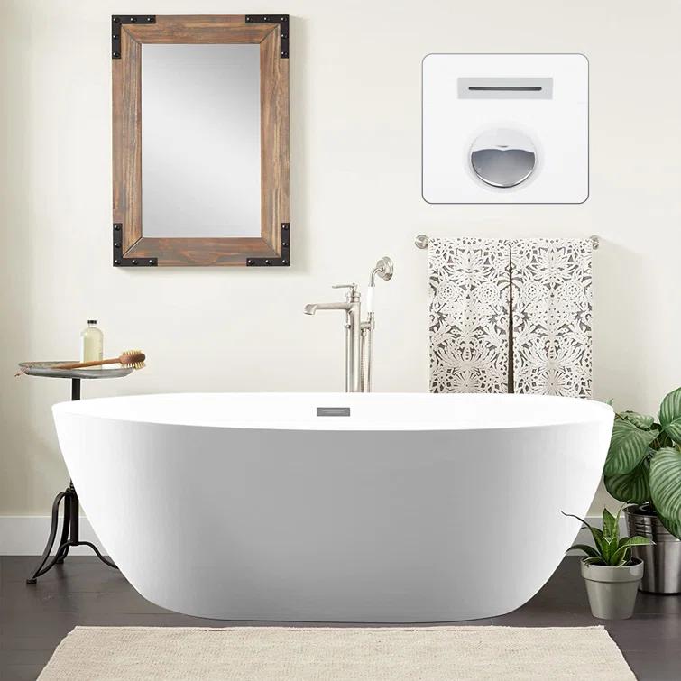 Freestanding Soaking Acrylic Bathtub