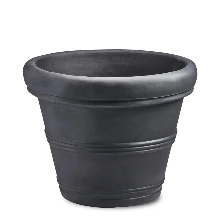 Crescent Garden Rolled-Rim Planter Pot