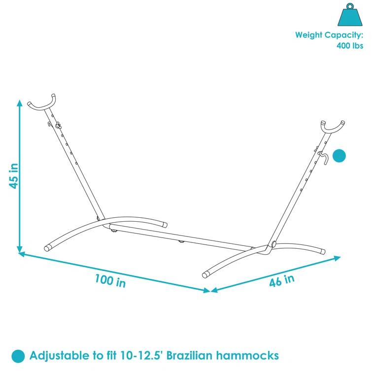 Brazilian Steel Portable Hammock Stand with Carrying Case