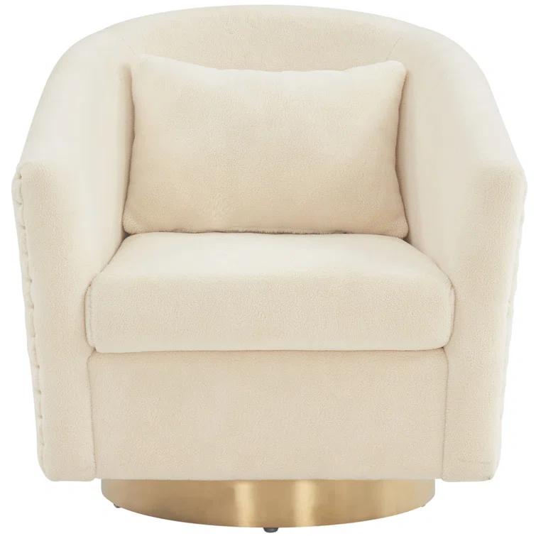 Skye Upholstered Swivel Barrel Chair