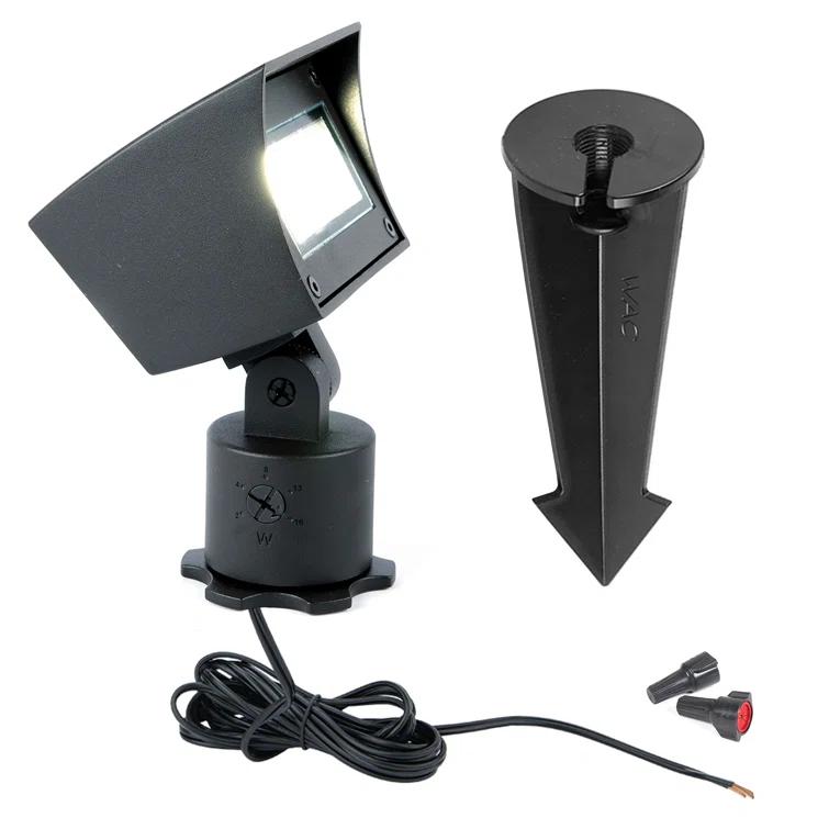 WAC Landscape Lighting Black Integrated LED Metal Flood Light