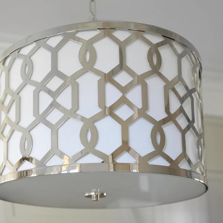 Crystorama Libby Langdon for  Jennings 5 Light Polished Nickel Chandelier - 24.25'' W x 14.75'' H