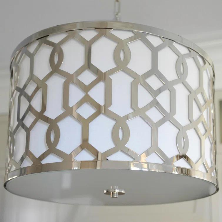 Crystorama Libby Langdon for  Jennings 5 Light Polished Nickel Chandelier - 24.25'' W x 14.75'' H
