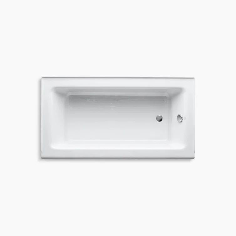 Kohler Avec 60 In. X 32 In. Alcove Bath, Right Drain K-25831-RA-0
