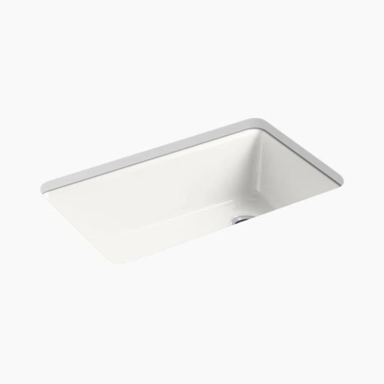 Riverby 33" x 22" x 9-5/8" Under-Mount Single-Bowl Kitchen Sink with Accessories