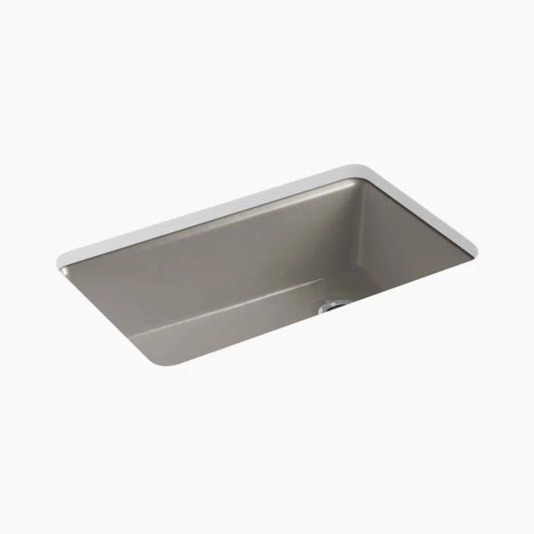 Riverby 33" x 22" x 9-5/8" Under-Mount Single-Bowl Kitchen Sink with Accessories