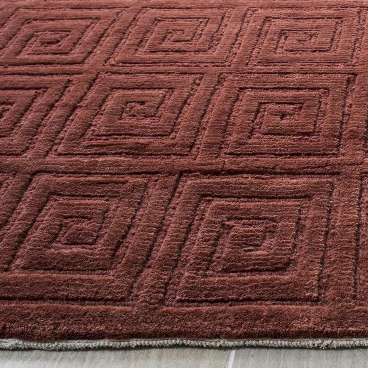 dCOR design Tibetan Hand Knotted Wool Pile Geometric Rug