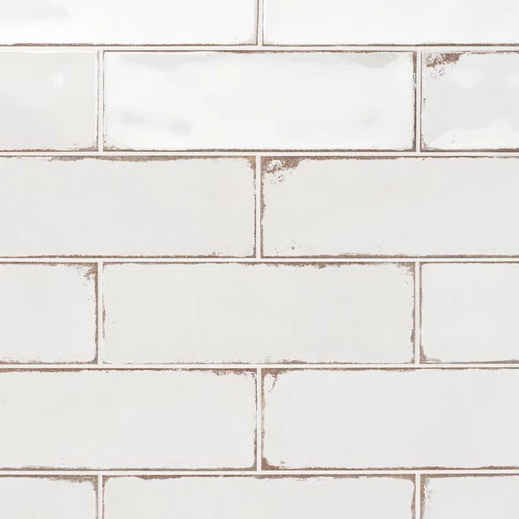 Santa Fe 4" x 12" Ceramic Fabric Look Subway Tile