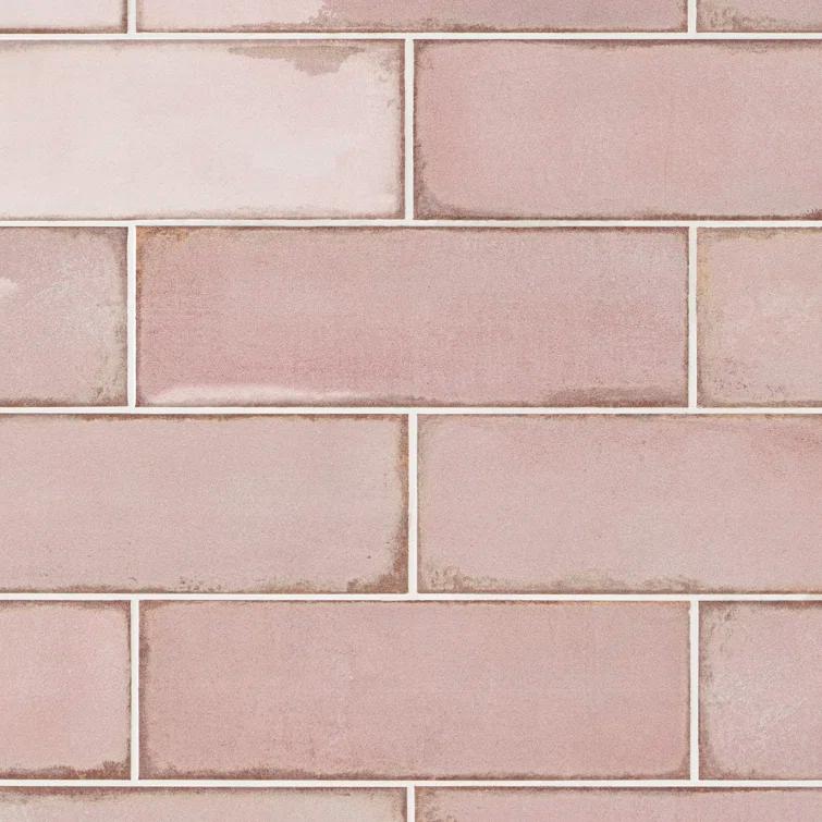 Santa Fe 4" x 12" Ceramic Fabric Look Subway Tile