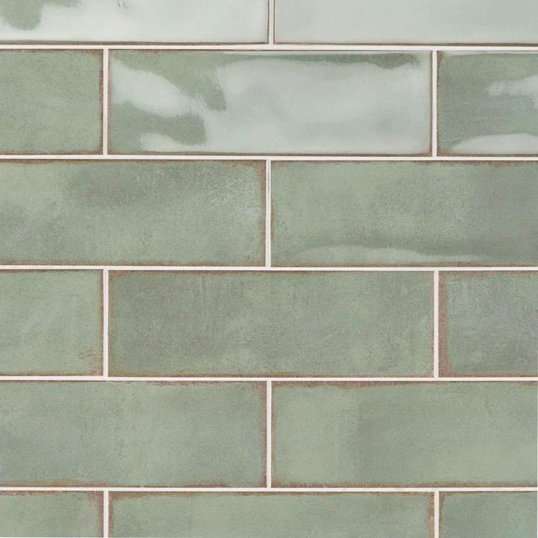 Santa Fe 4" x 12" Ceramic Fabric Look Subway Tile