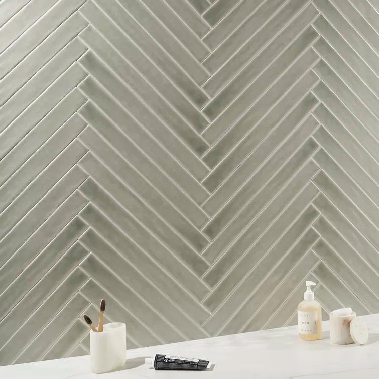 Capetown 2" x 20" Crackled Ceramic Subway Wall Tile (20 pieces/ 5.38 sq. ft./ Case)